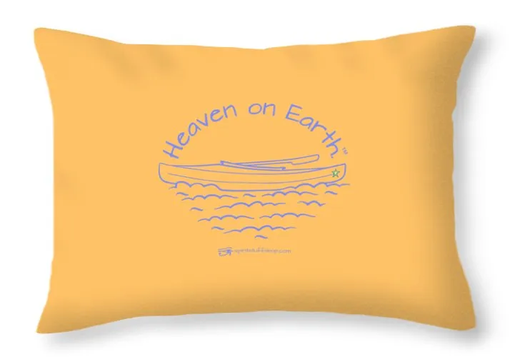 Kayaking Heaven On Earth - Throw Pillow