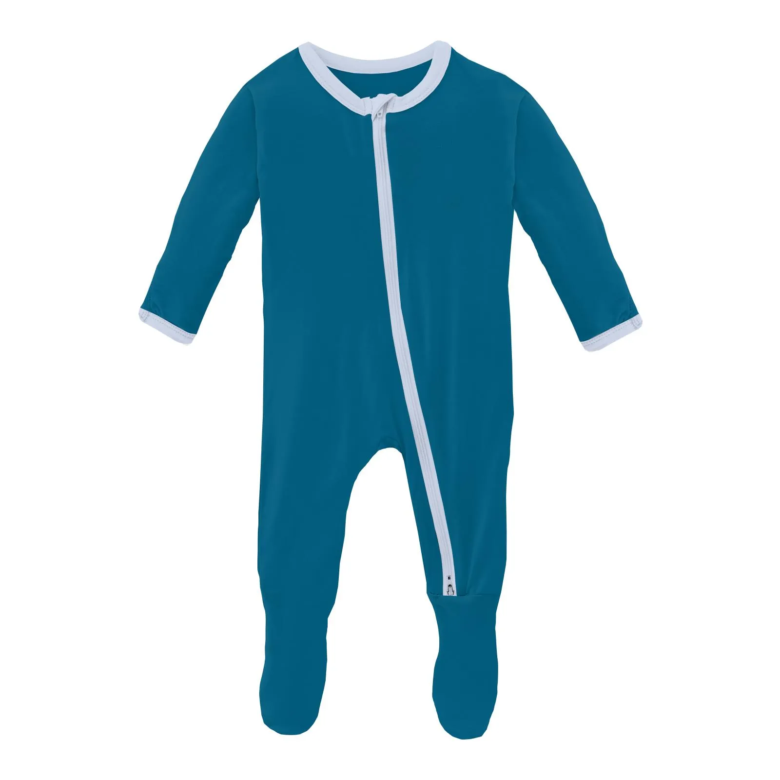 Kickee Pants Seaport with Dew Zipper Footie