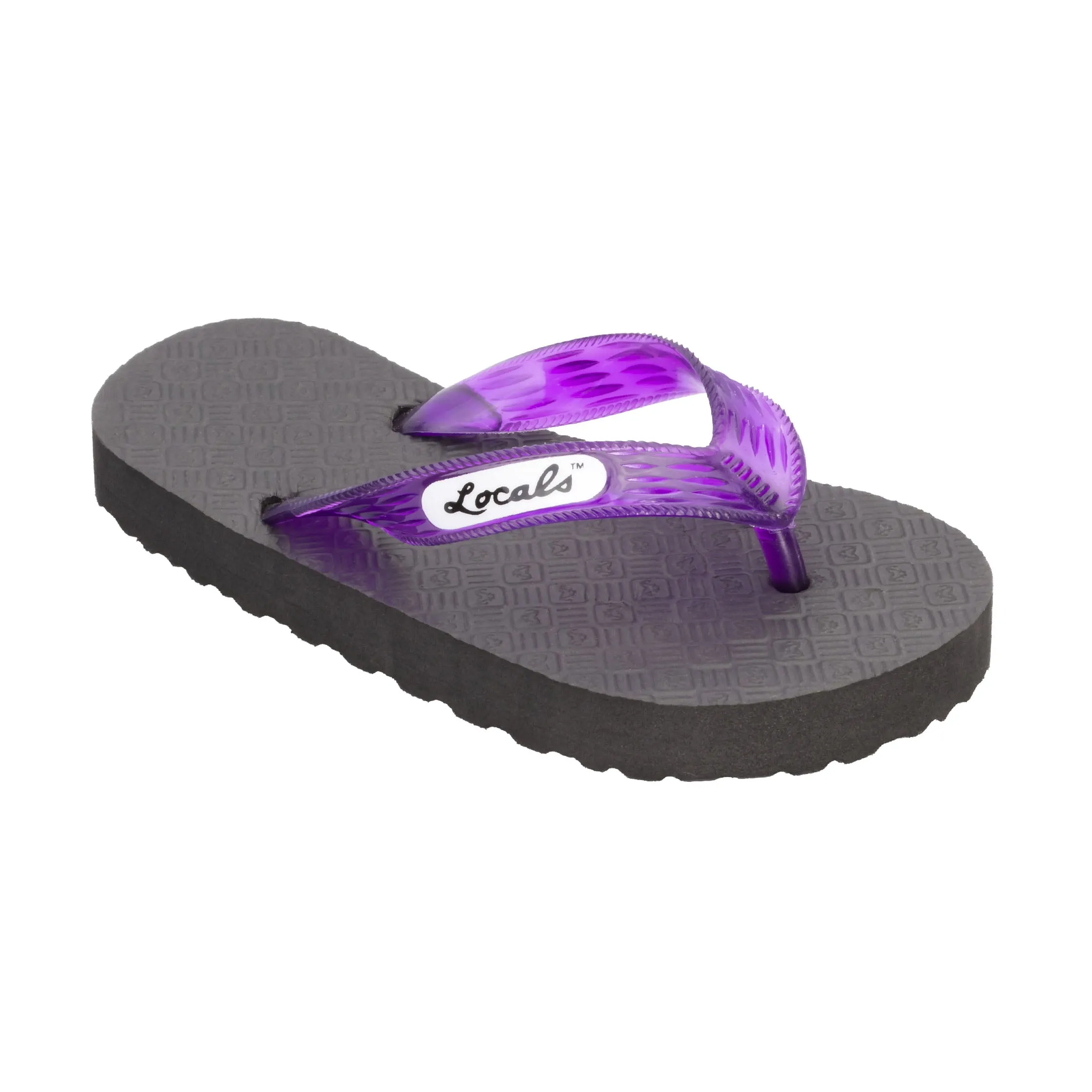 Kids Original Translucent Purple Strap Slippah