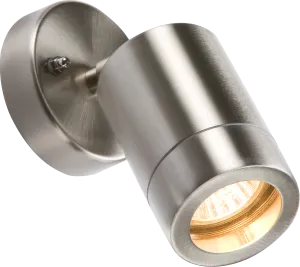 Knightsbridge WALL3L 230V IP65 GU10 35W Lightweight Stainless Steel Adjustable Wall Light