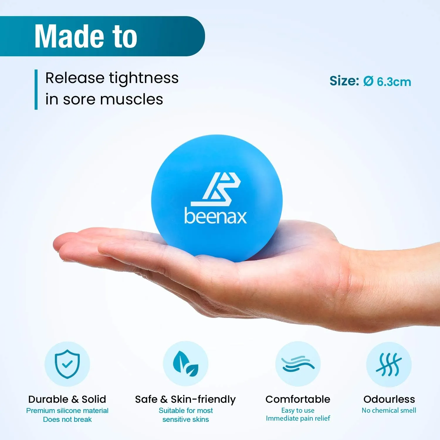 Lacrosse Massage Ball - Blue