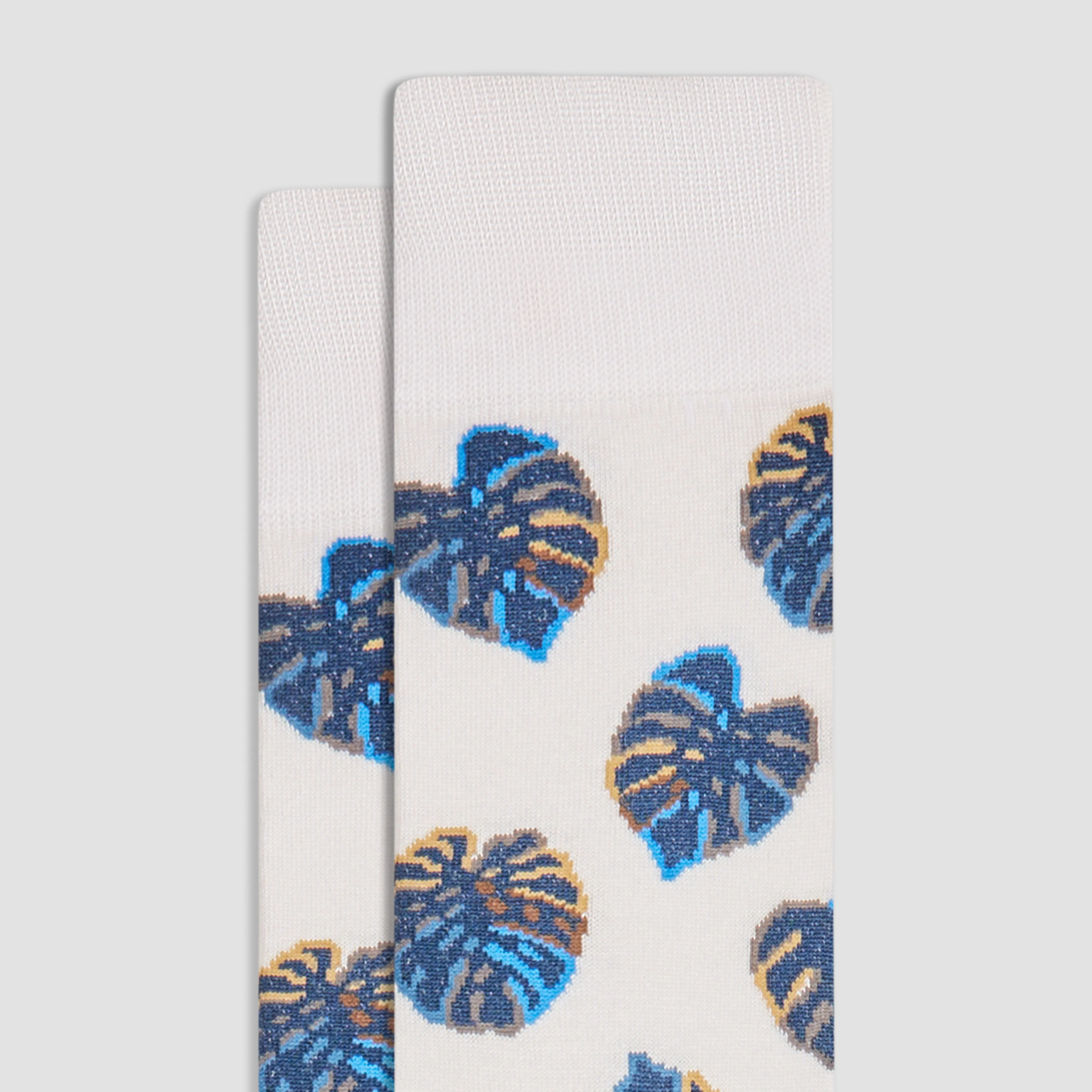 Leaves Mid-Calf Socks