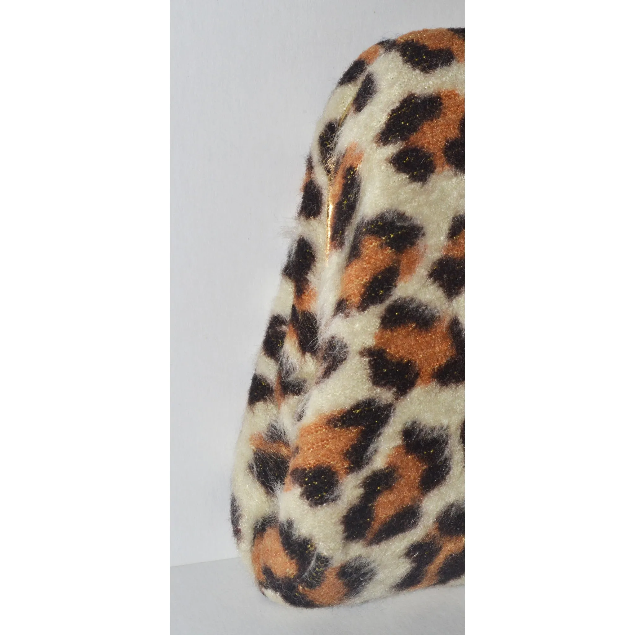 Leopard Faux Fur Clutch Purse By Garay