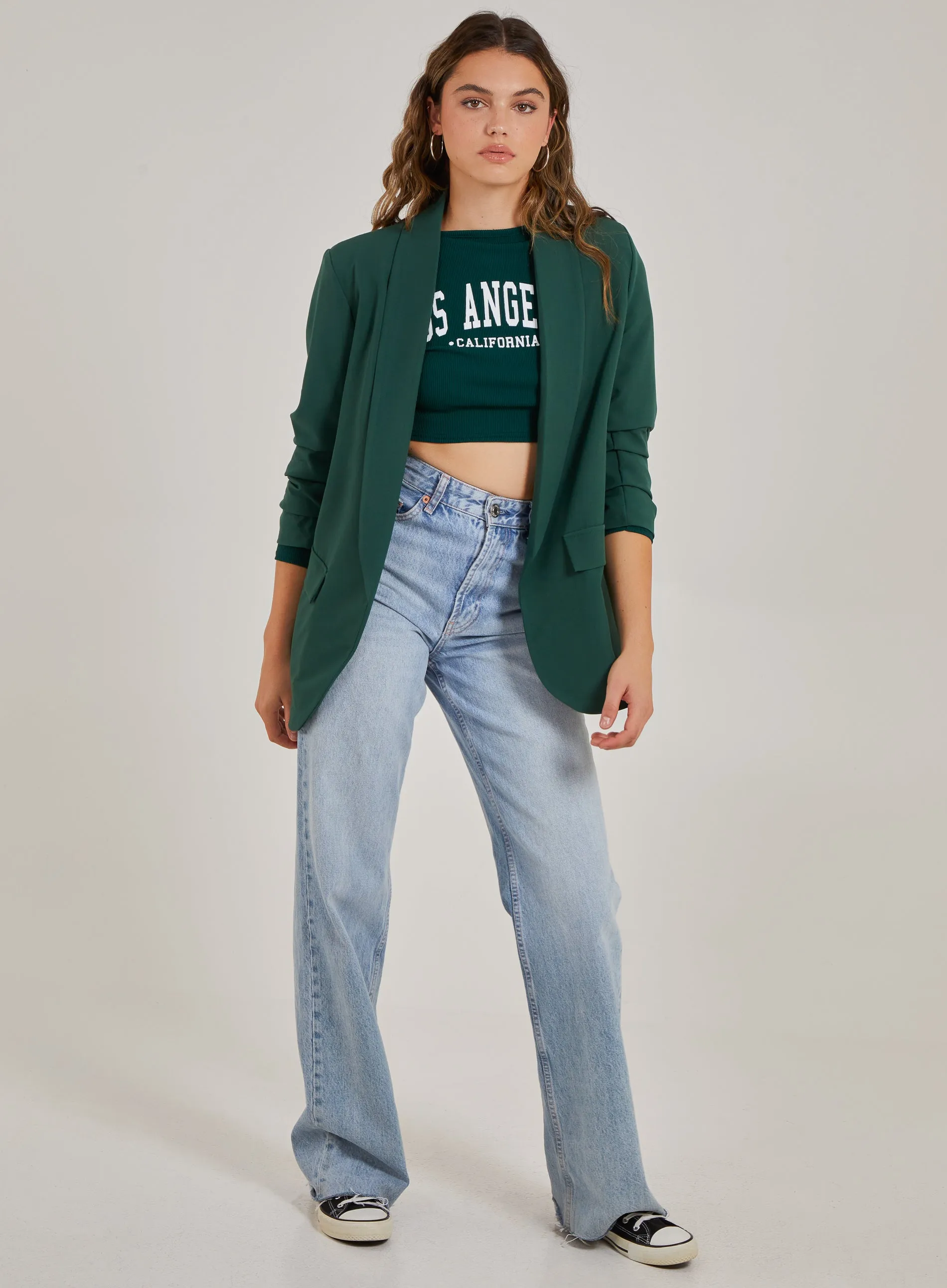 Los Angeles Varsity Print Top