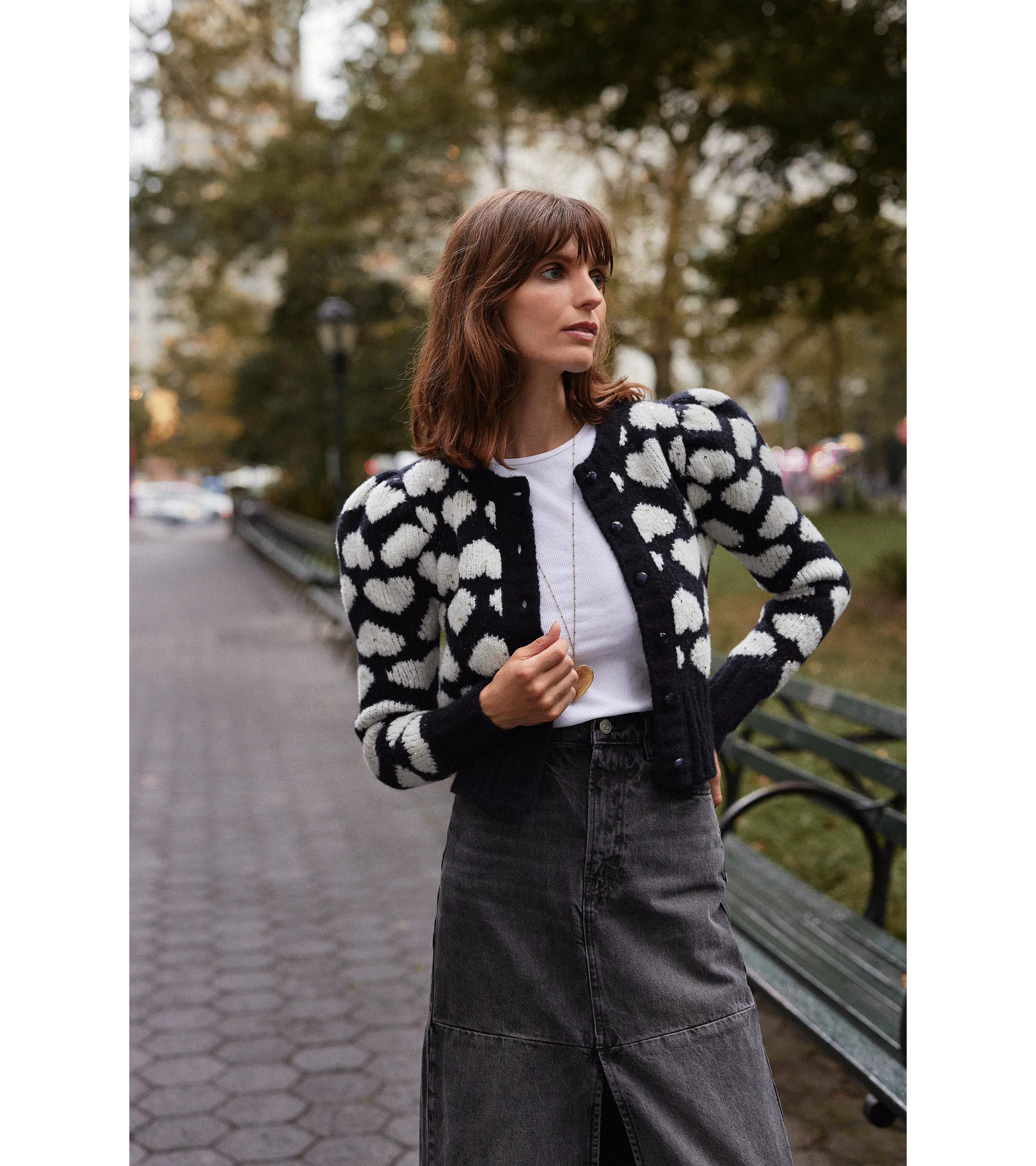 Love Laurita Puff Sleeve Cardigan