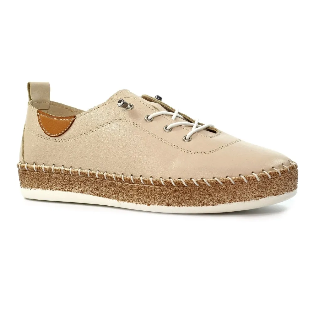 Lunar Evie Cream Lea Plimsoll