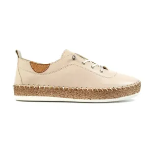 Lunar Evie Cream Lea Plimsoll