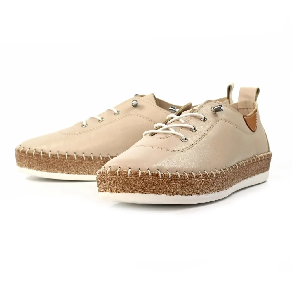 Lunar Evie Cream Lea Plimsoll