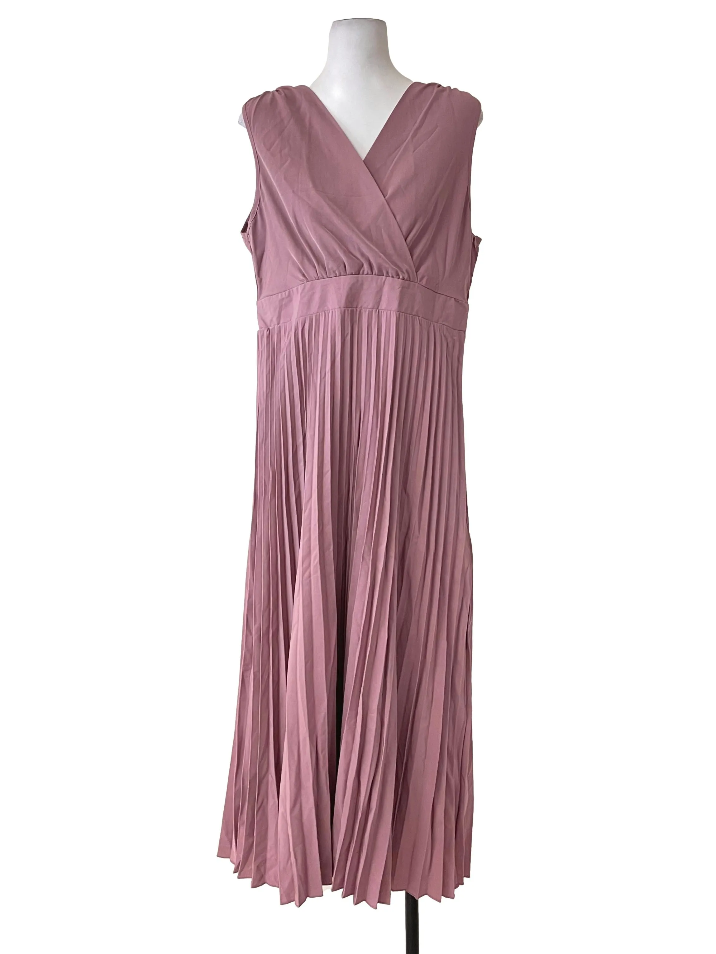 Mauve Purple Ruffled Flip Dress