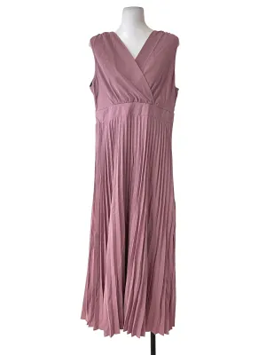 Mauve Purple Ruffled Flip Dress