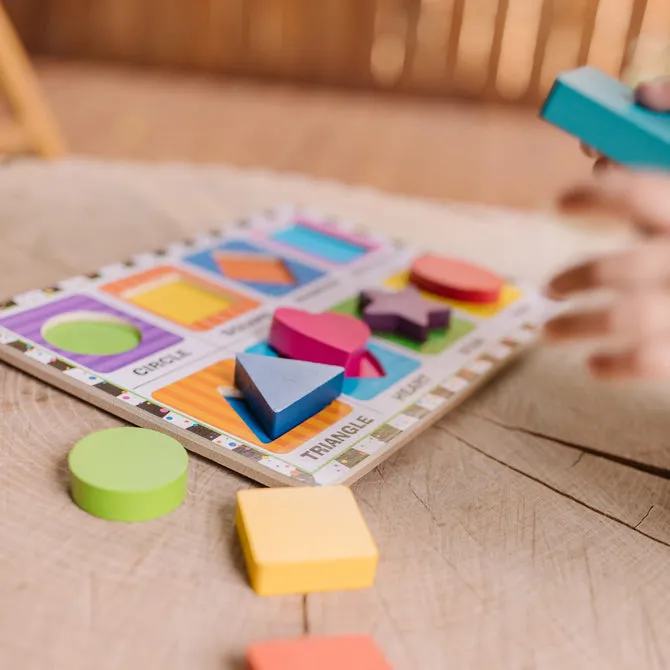 Melissa & Doug Shapes Chunky Puzzle