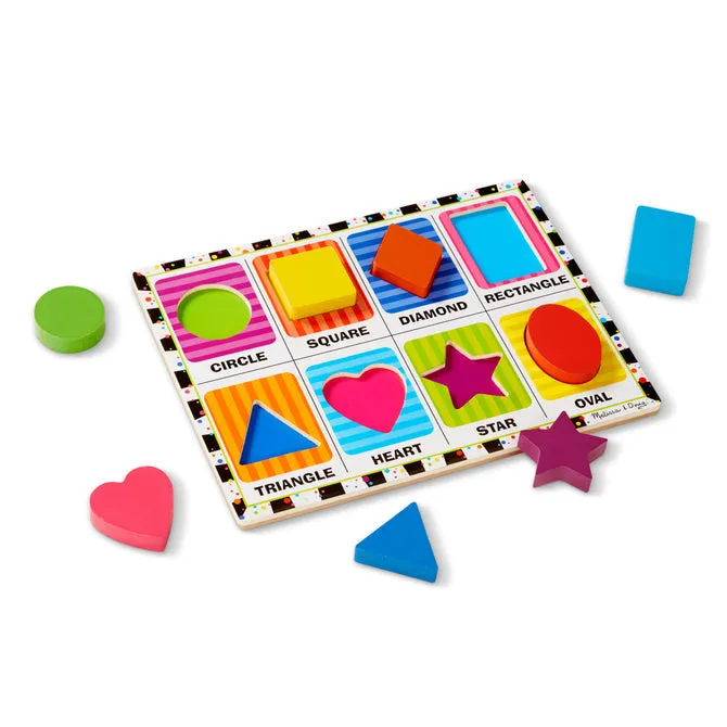 Melissa & Doug Shapes Chunky Puzzle
