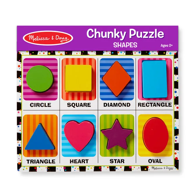 Melissa & Doug Shapes Chunky Puzzle