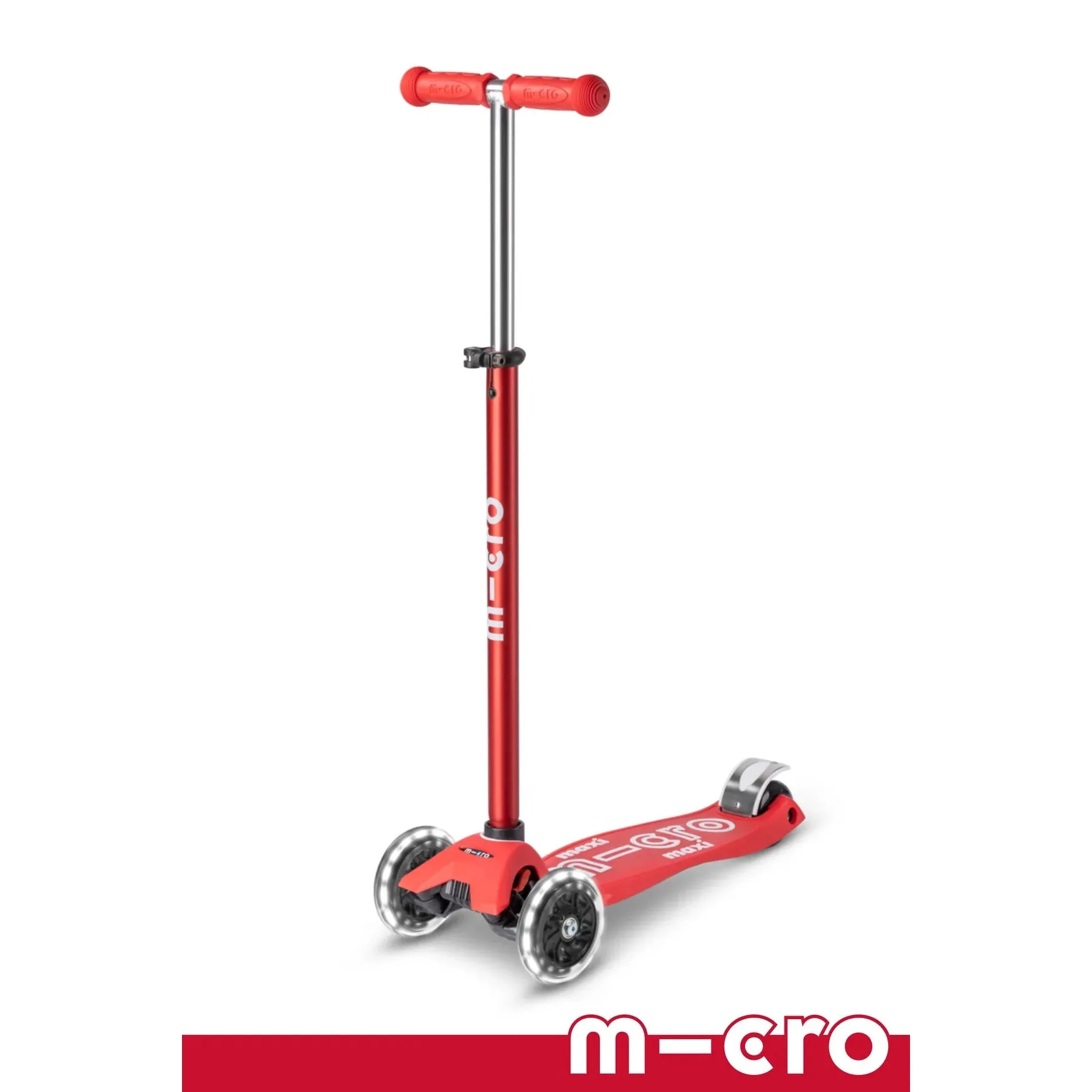 Micro Maxi Deluxe LED Scooter - Red