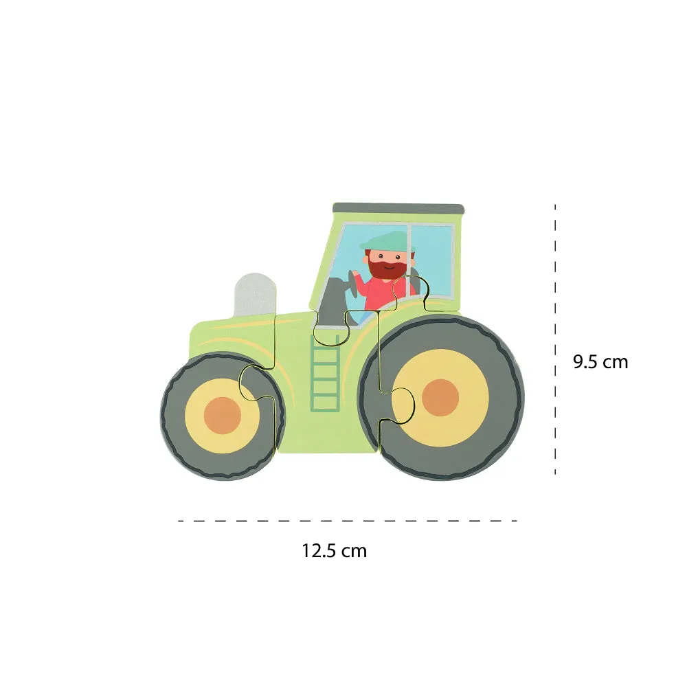 Mini Tractor Wooden Puzzle