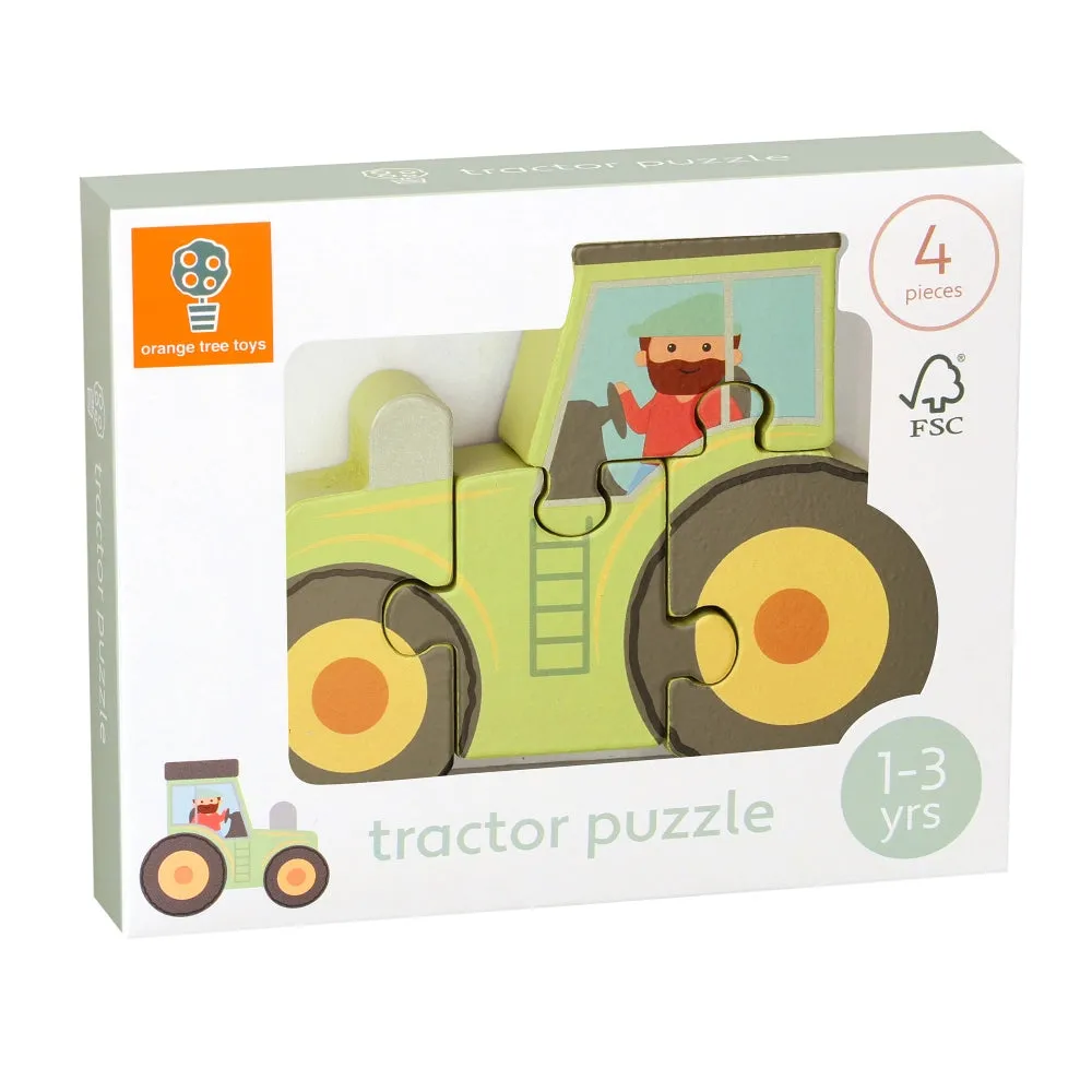 Mini Tractor Wooden Puzzle