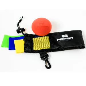 MOSSA LET'S MOVE! Lacrosse Ball Resistance Bands Pouch Set Bundle