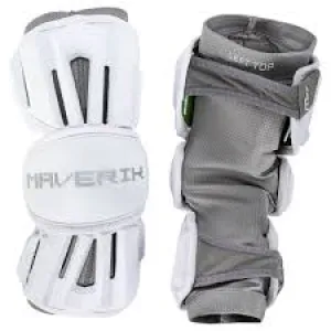 New Maverik Max White Size XL Lacrosse Arm Guards