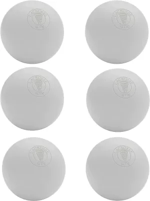 New STX Lacrosse Official Lacrosse Balls - 6 Pack, White