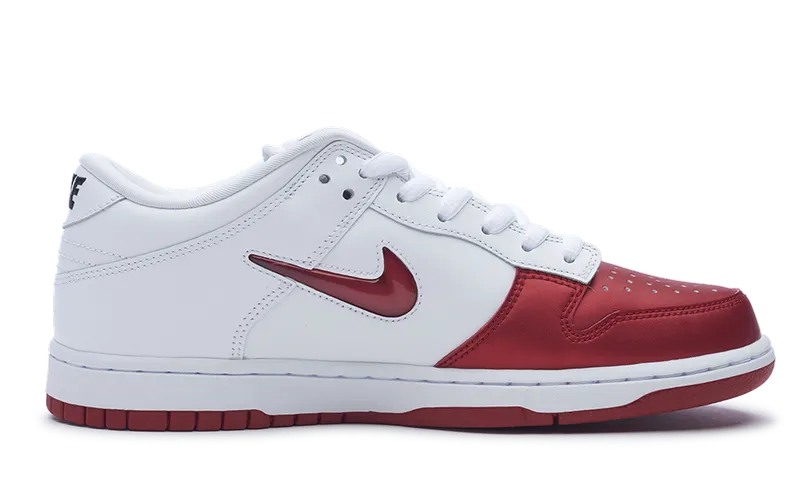 Nike SB Dunk Low Supreme Jewel Swoosh Red