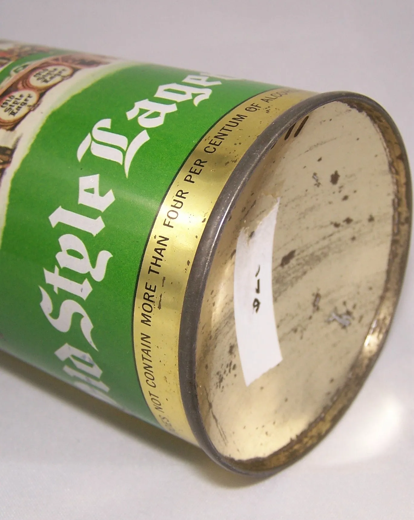 Old Style Lager Beer, DNCMT 4% USBC 177-30, Grade 1/1- Sold