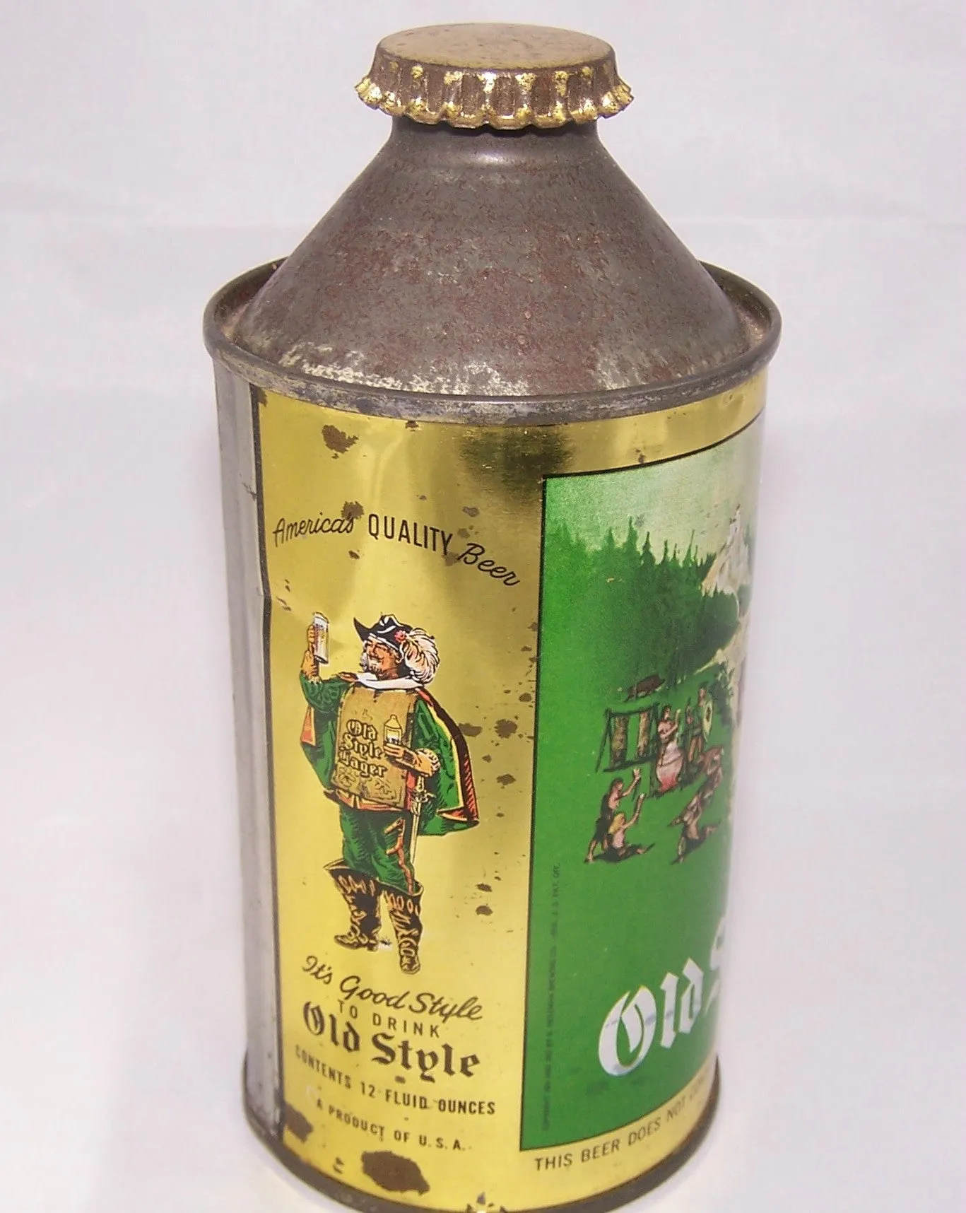 Old Style Lager Beer, DNCMT 4% USBC 177-30, Grade 1/1- Sold
