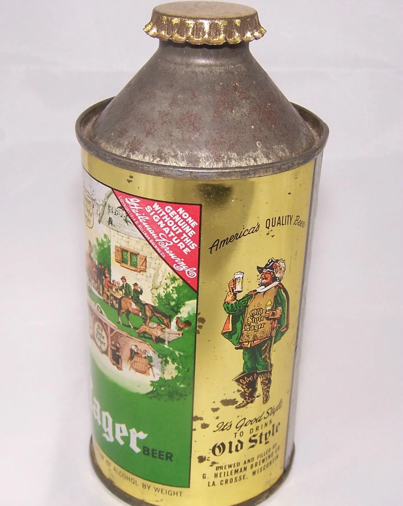 Old Style Lager Beer, DNCMT 4% USBC 177-30, Grade 1/1- Sold