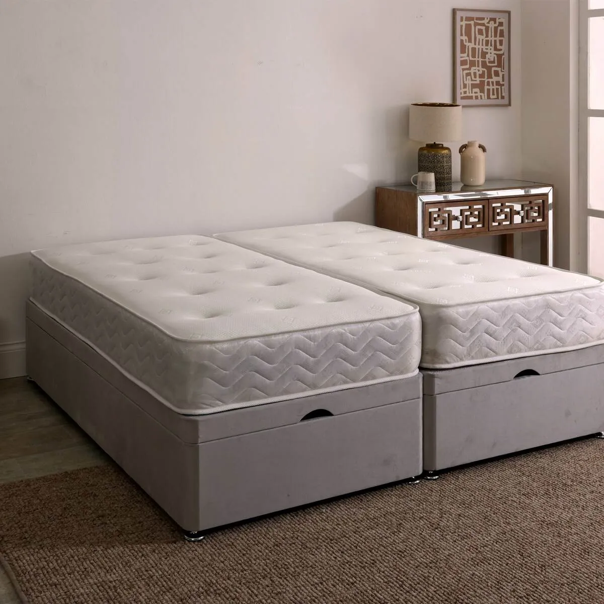 Orthopaedic Firm Zip and Link Ottoman Divan Set