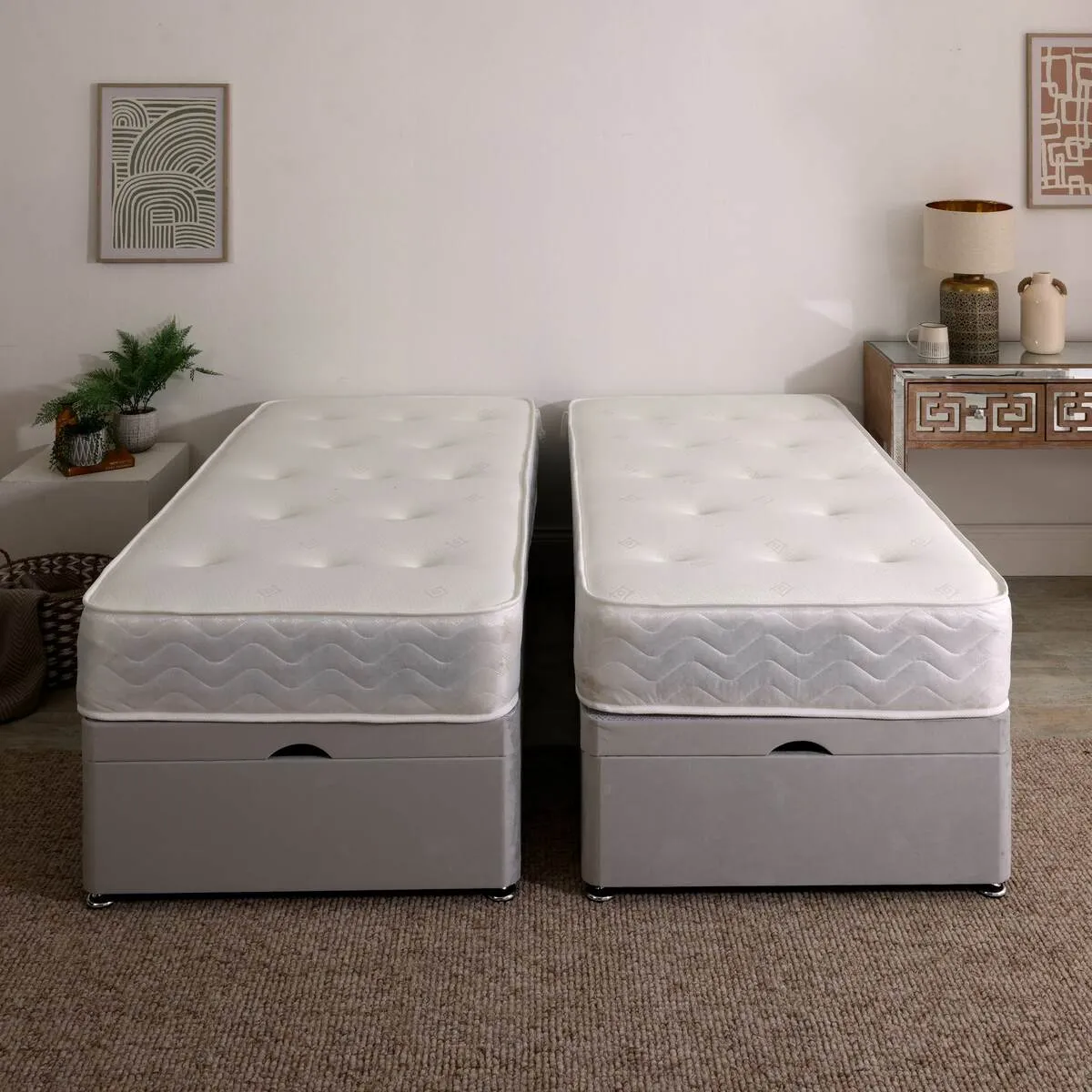 Orthopaedic Firm Zip and Link Ottoman Divan Set