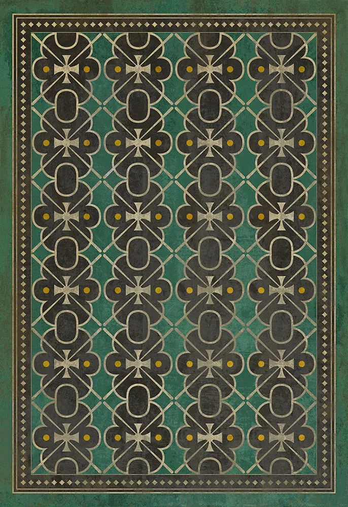 Pattern 05 "Jeeves" Vinyl Floorcloth - Spicher & Co.