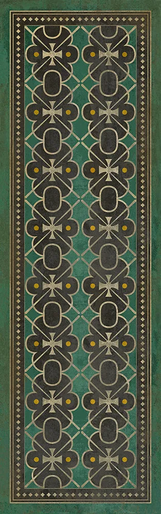Pattern 05 "Jeeves" Vinyl Floorcloth - Spicher & Co.