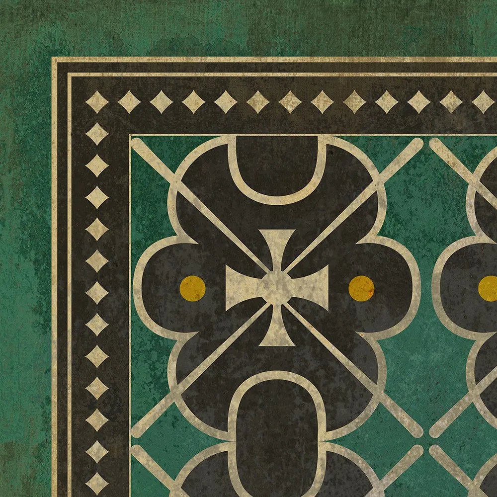 Pattern 05 "Jeeves" Vinyl Floorcloth - Spicher & Co.