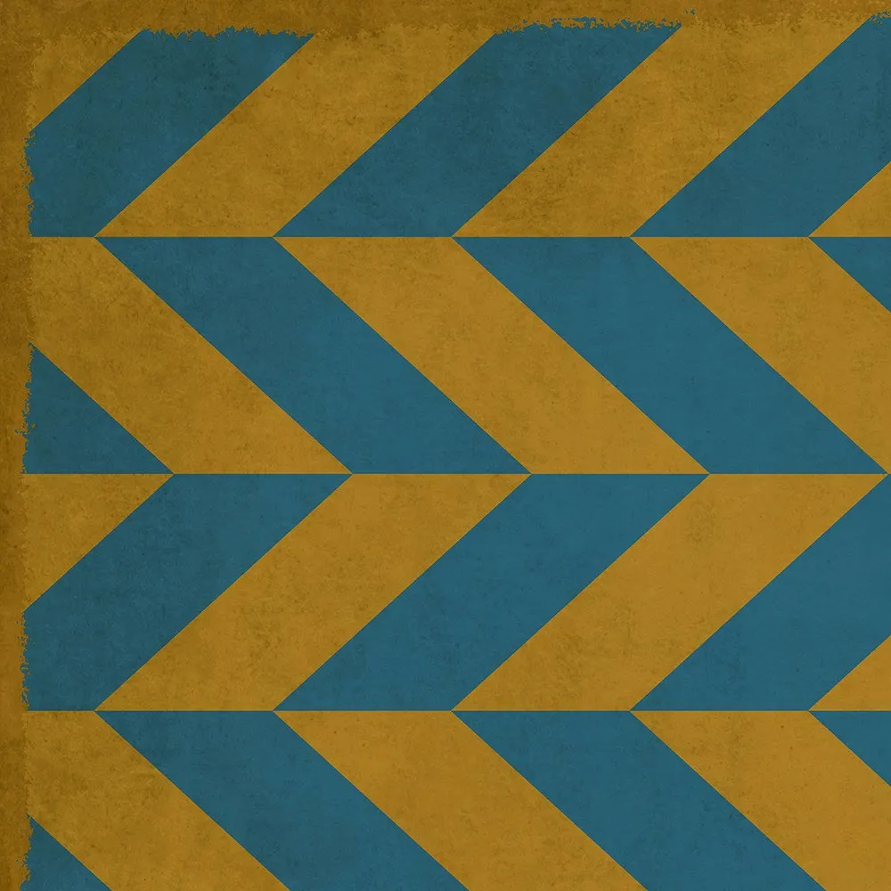 Pattern 06 "Neptunus" Vinyl Floorcloth - Spicher & Co.