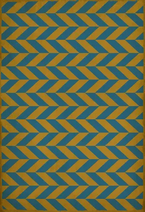 Pattern 06 "Neptunus" Vinyl Floorcloth - Spicher & Co.