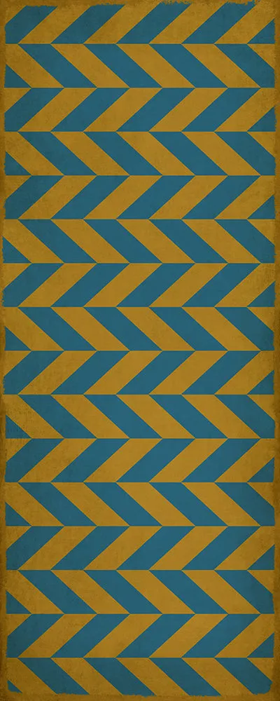 Pattern 06 "Neptunus" Vinyl Floorcloth - Spicher & Co.