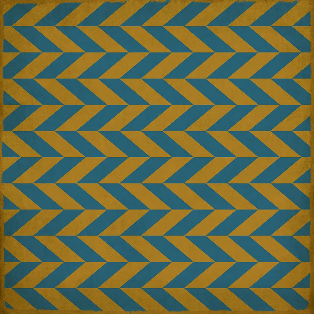 Pattern 06 "Neptunus" Vinyl Floorcloth - Spicher & Co.