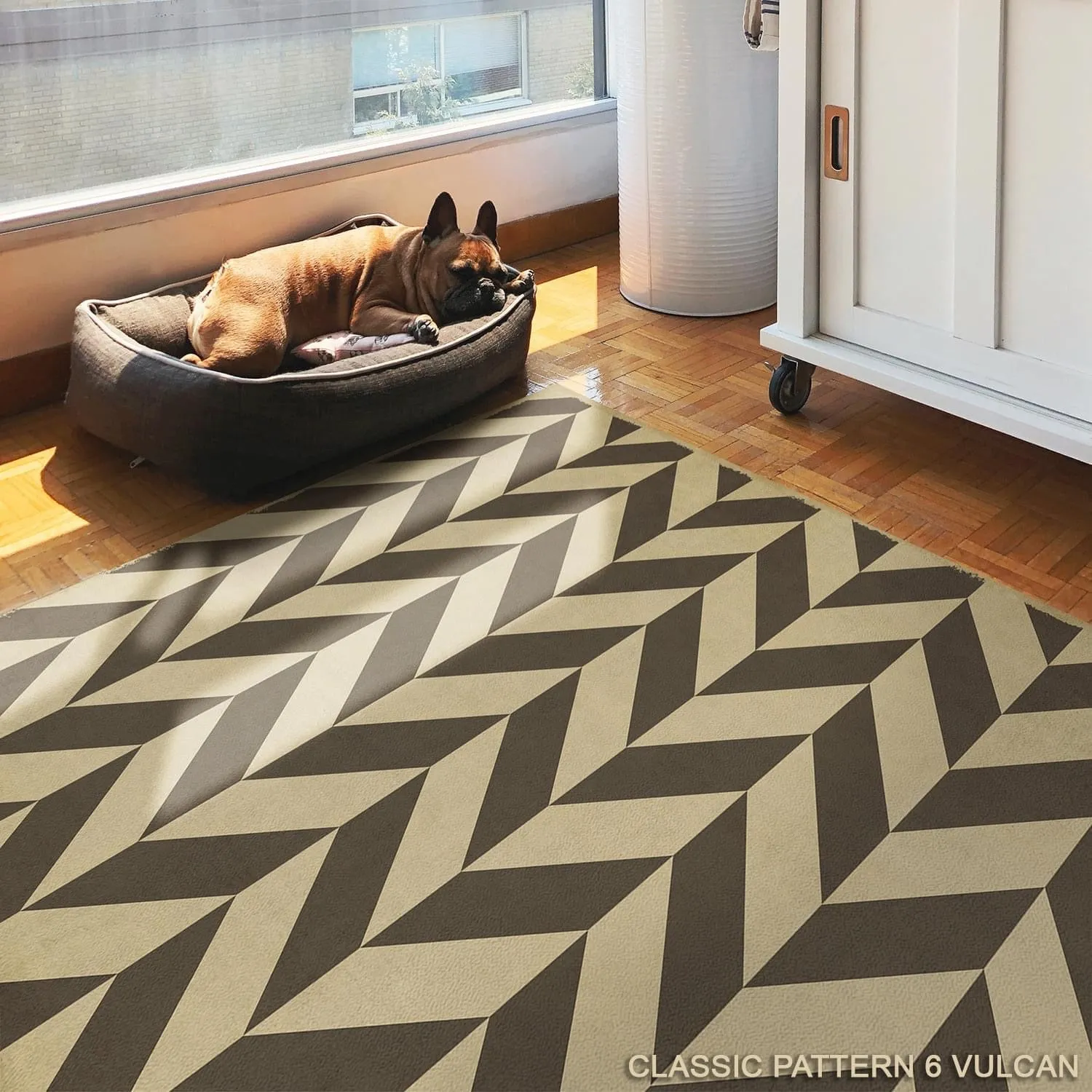 Pattern 06 "Vulcan" Vinyl Floorcloth - Spicher & Co.
