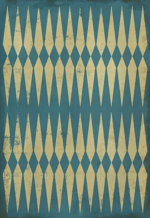 Pattern 08 "Lady of the Lake" Vinyl Floorcloth - Spicher & Co.