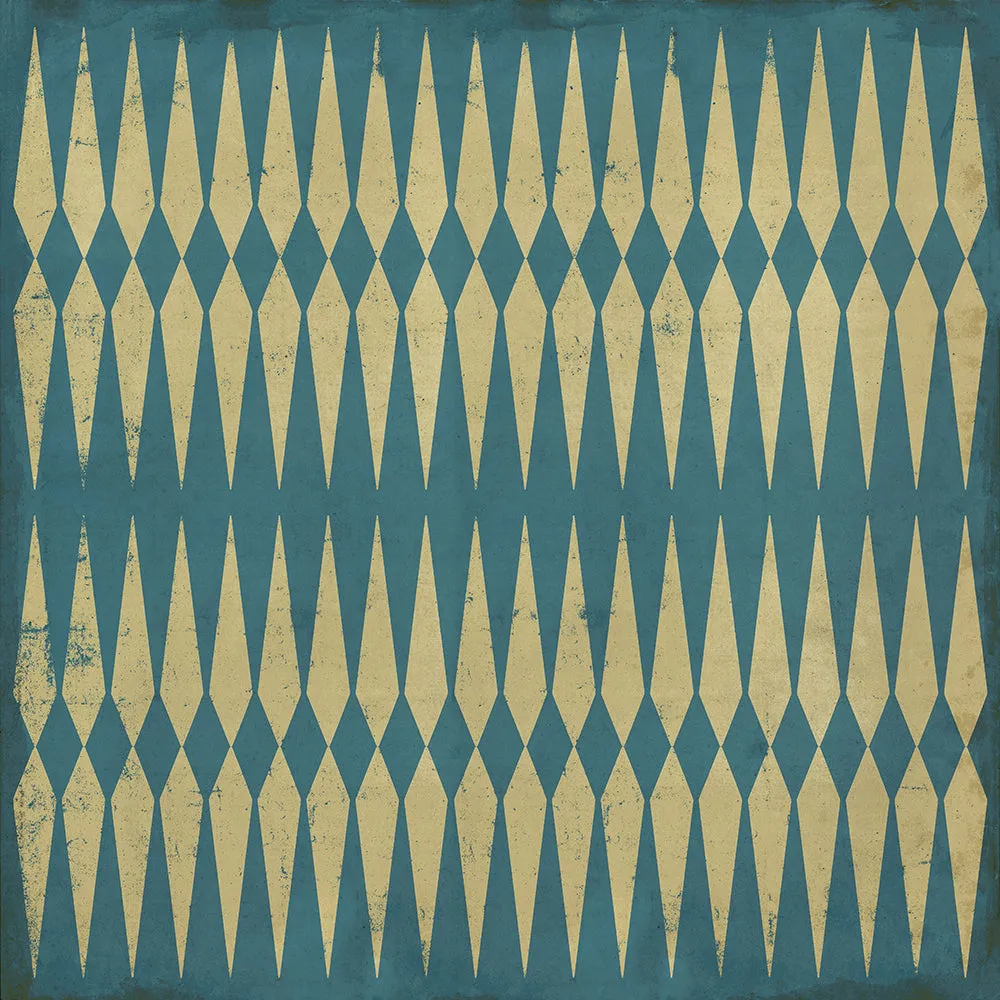 Pattern 08 "Lady of the Lake" Vinyl Floorcloth - Spicher & Co.
