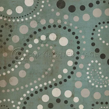 Pattern 12 "Hocus Pocus" Vinyl Floorcloth - Spicher & Co.