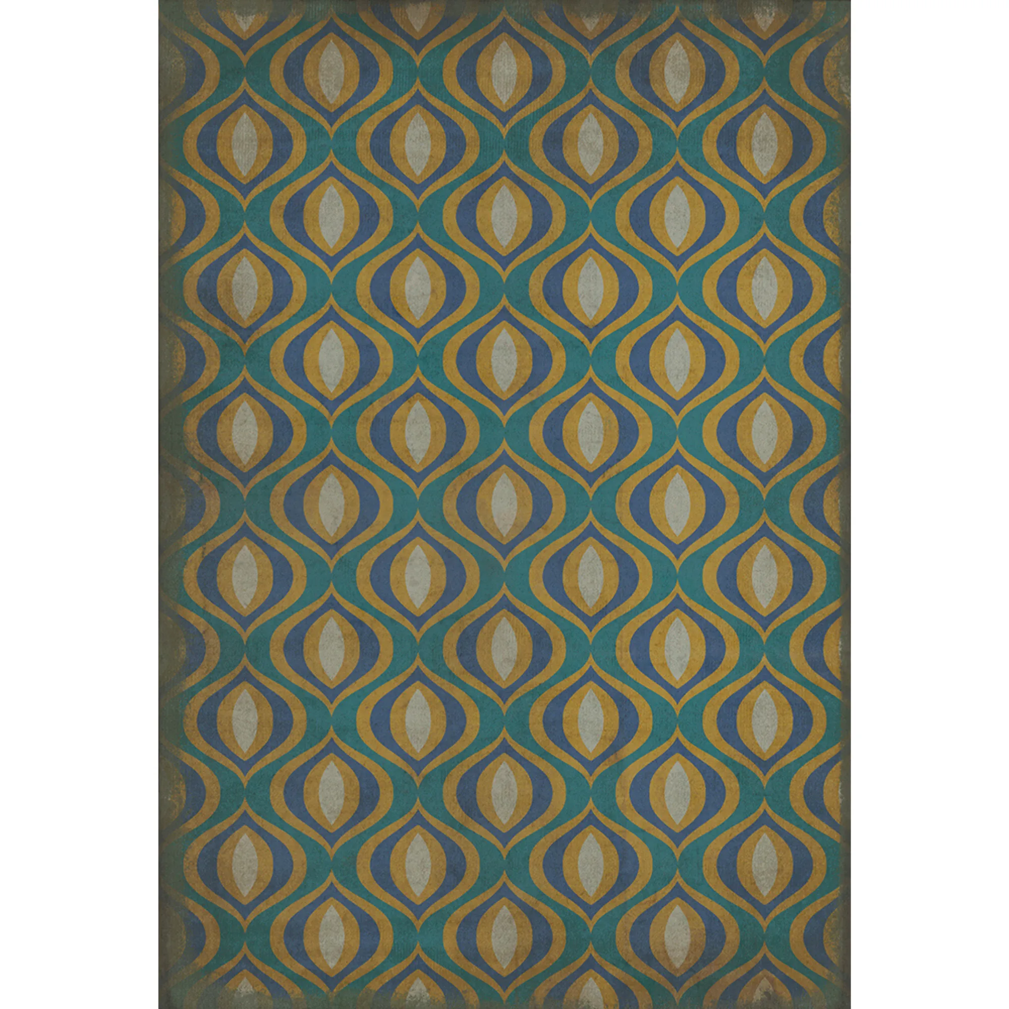 Pattern 15 "Atlantis" Vinyl Floorcloth - Spicher & Co.