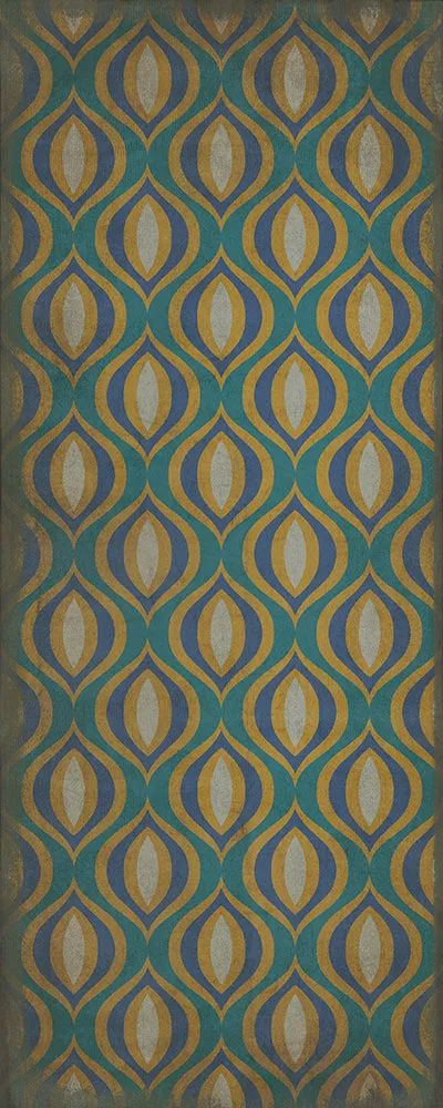 Pattern 15 "Atlantis" Vinyl Floorcloth - Spicher & Co.