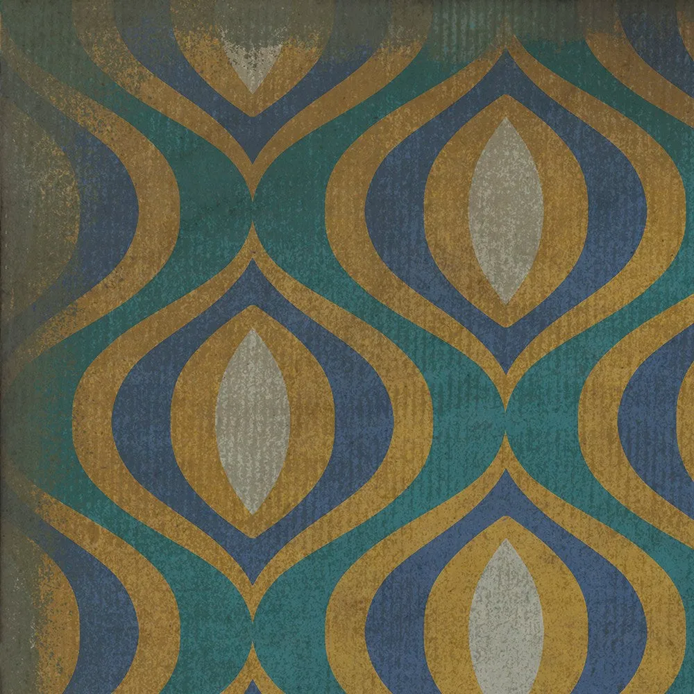 Pattern 15 "Atlantis" Vinyl Floorcloth - Spicher & Co.