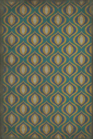 Pattern 15 "Atlantis" Vinyl Floorcloth - Spicher & Co.