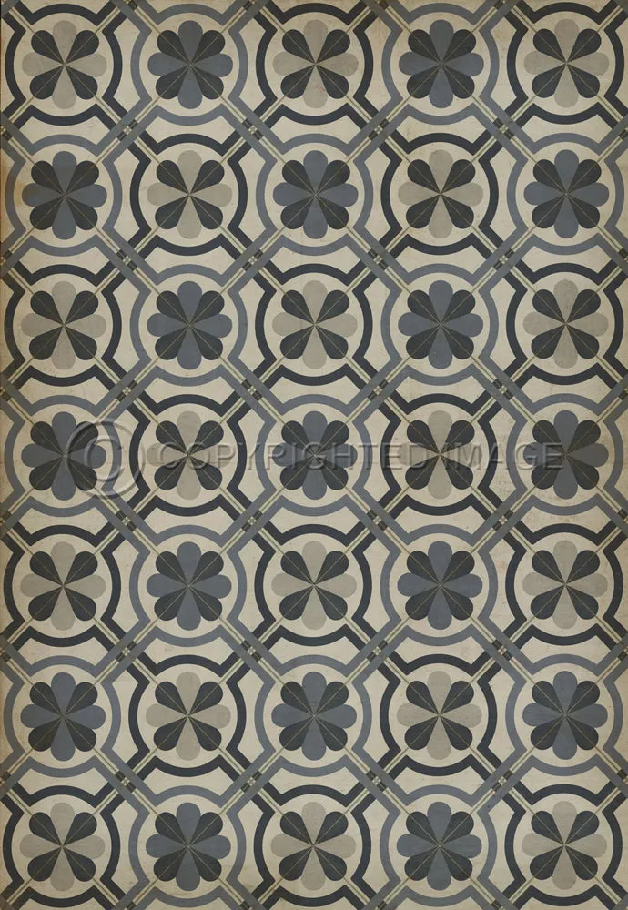 Pattern 19 "Madame Curie" Vinyl Floorcloth - Spicher & Co.