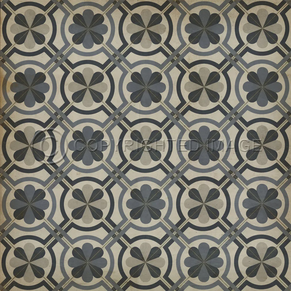 Pattern 19 "Madame Curie" Vinyl Floorcloth - Spicher & Co.