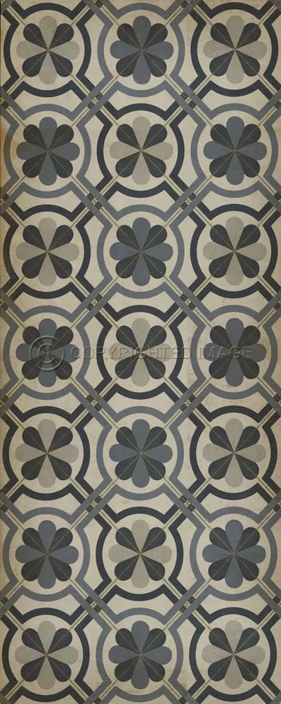 Pattern 19 "Madame Curie" Vinyl Floorcloth - Spicher & Co.