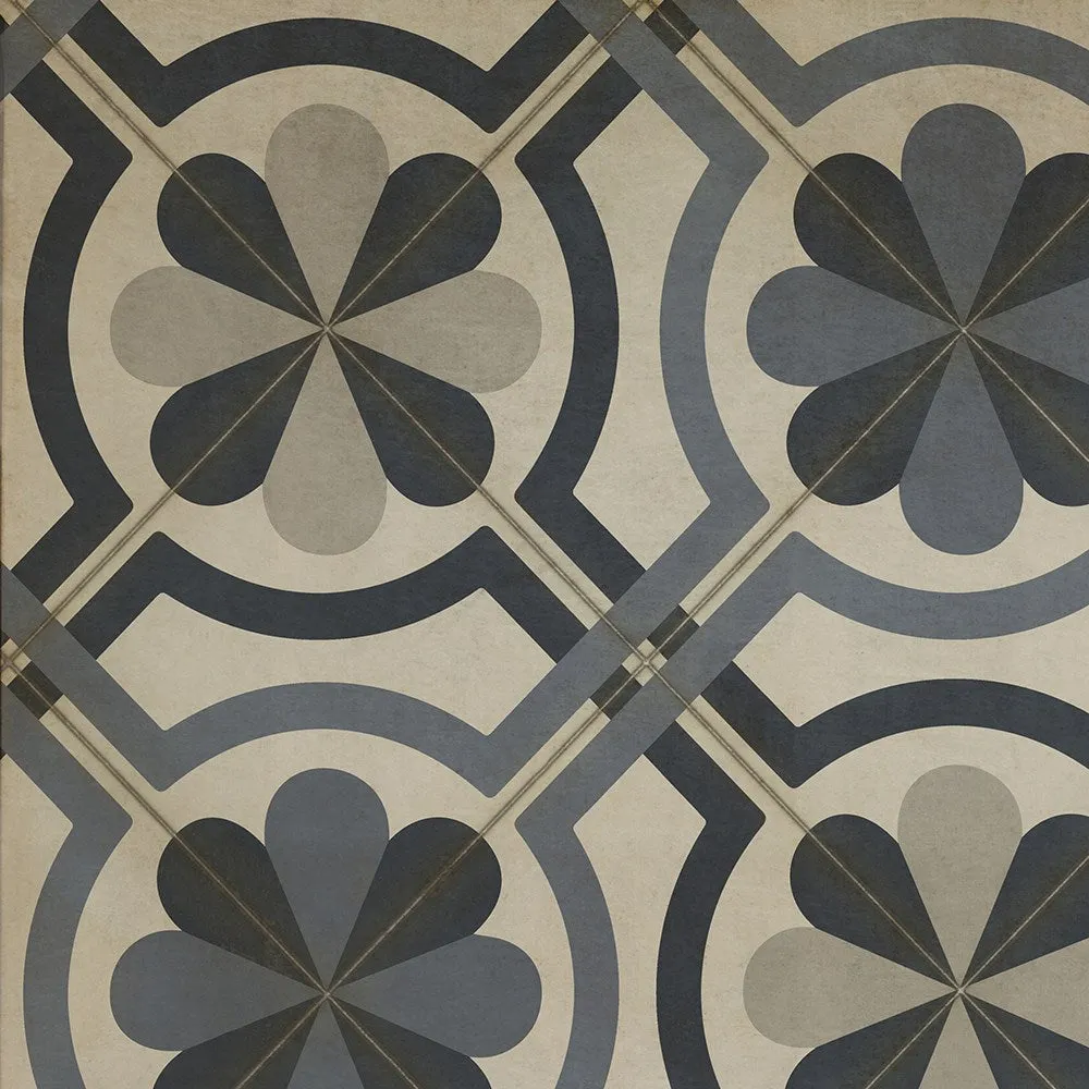 Pattern 19 "Madame Curie" Vinyl Floorcloth - Spicher & Co.
