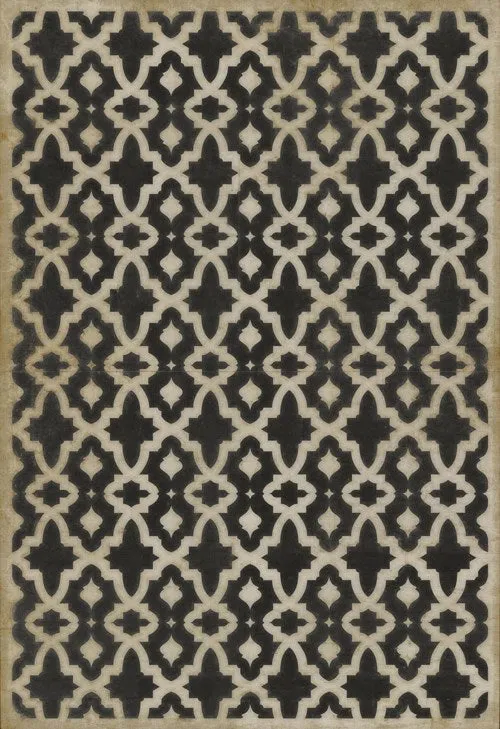 Pattern 31 "A Murder of Crows" Vinyl Floorcloth - Spicher & Co.