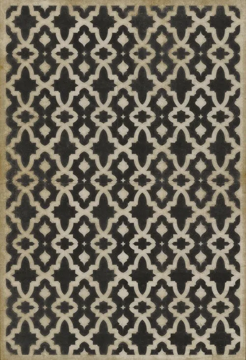 Pattern 31 "A Murder of Crows" Vinyl Floorcloth - Spicher & Co.
